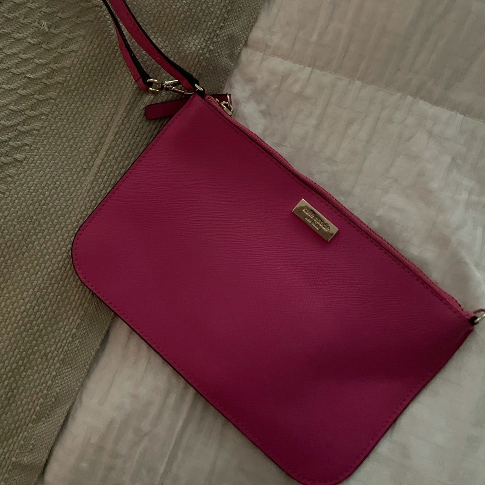 Hot pink Kate Spade wristlet